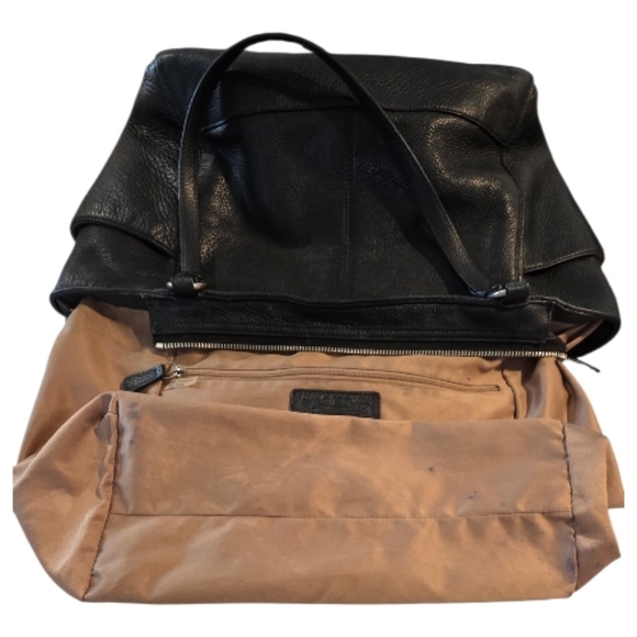 Coach Park Carrie Black  Pebbled Leather Tote Hand Bag Shoulder Bag# F29898 - Picture 13 of 16